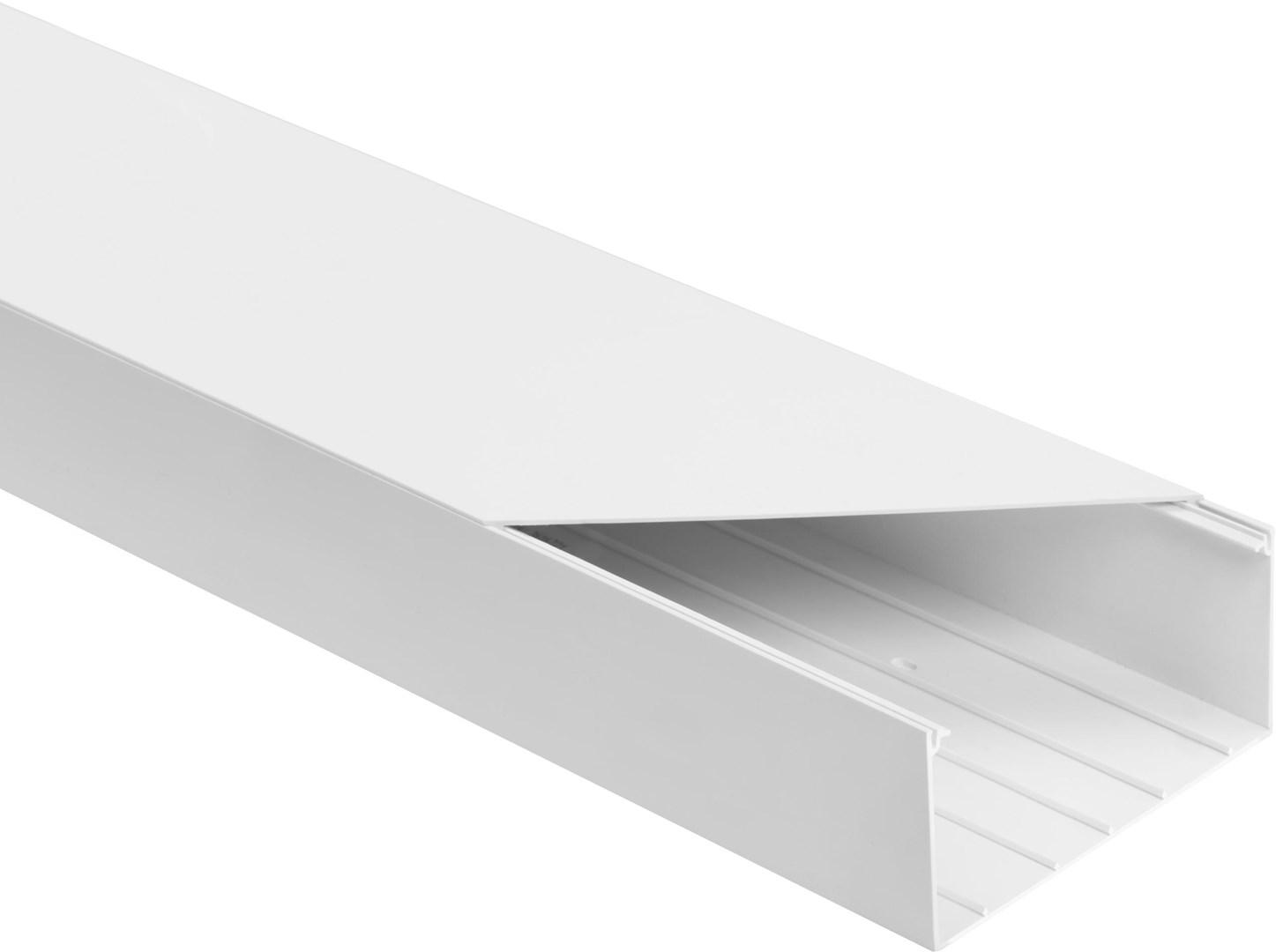 Kabelkanal hvid 130×60 mm - 2 m (pakke med 6) billede