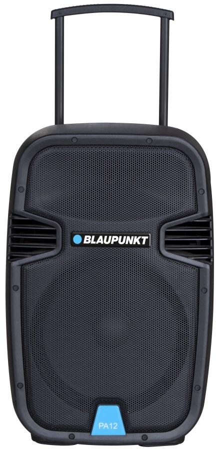 Blaupunkt PA12 bærbar stereohøjttaler 650 W med Bluetooth, FM-radio og batteri - sort