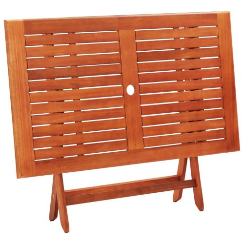 Havebord 120x70x75 cm foldbart massivt eukalyptustræ