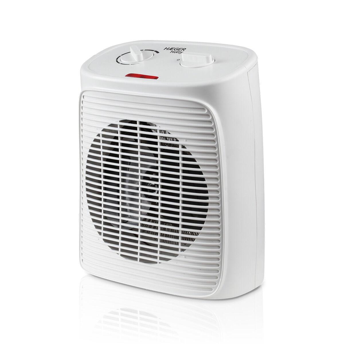 Haeger Hotty varmeblæser - hvid 2000 W, justerbar termostat billede