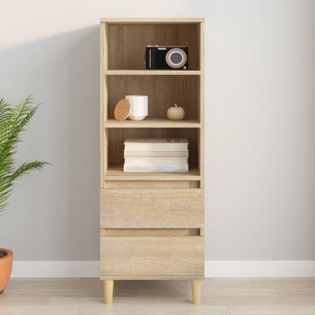 Skab 40x36x110 cm konstrueret træ Sonoma-eg billede