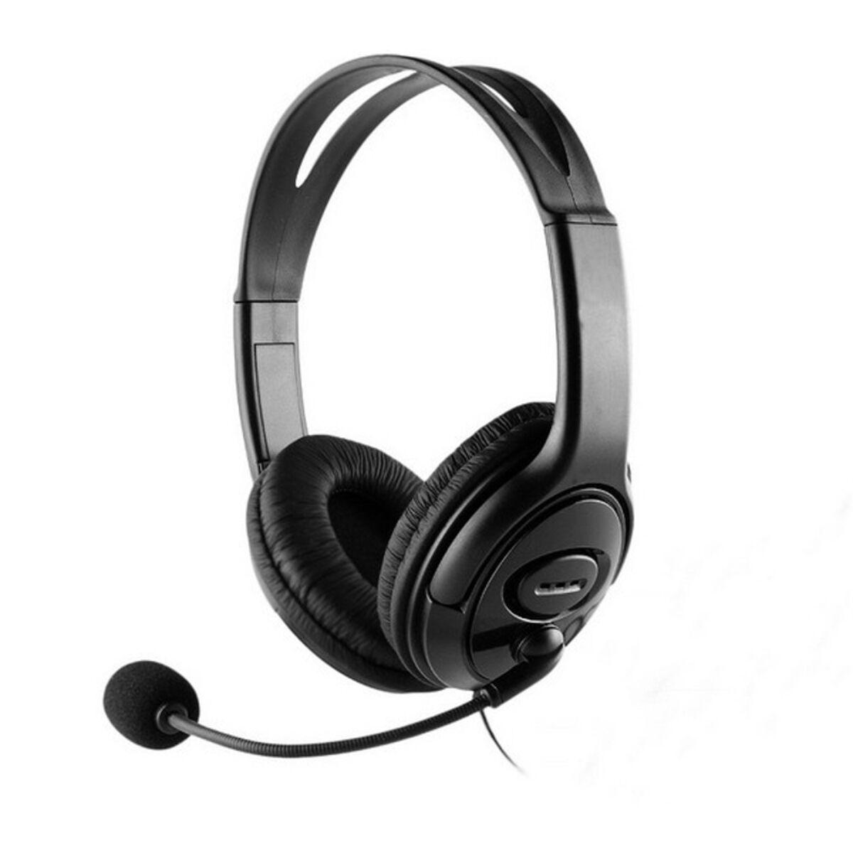 CoolBox Coolchat U1 gaming-headset med mikrofon - sort billede