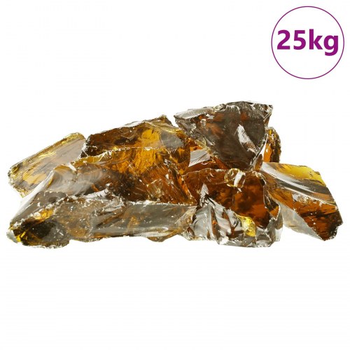 Have sten i glas - brun, 6-12 cm (25 kg)
