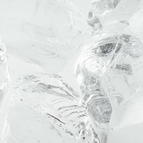 Have sten i glas - hvid, 6-12 cm (25 kg)