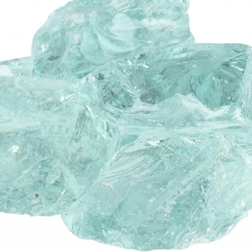 Have sten i glas - turkis, 6-12 cm (25 kg)