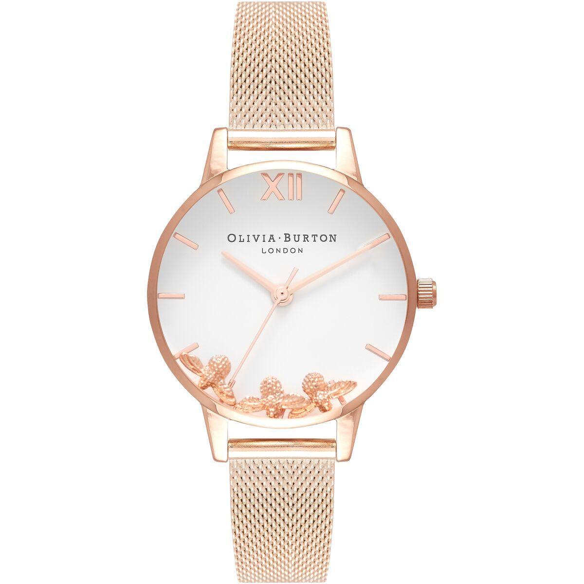 Olivia Burton dameur OB16CH01, rose pink (Ø 30 mm)