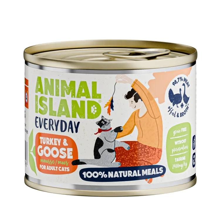 ANIMAL ISLAND Everyday vådfoder til kat – kalkun & gås, 200 g billede