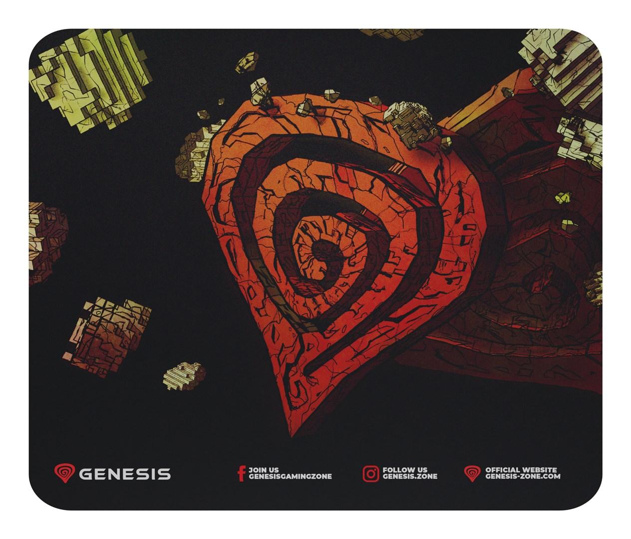 Genesis Ancient Stone - gaming musemåtte 25 × 21 cm billede