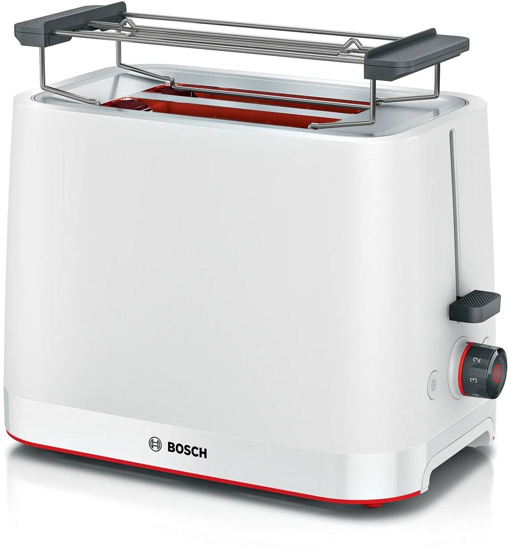 Bosch TAT3M121 brødrister - hvid, 2 skiver