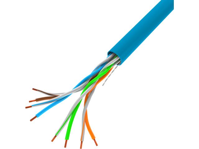 Lanberg UTP netværkskabel Cat5e 305 m - blå, CCA billede