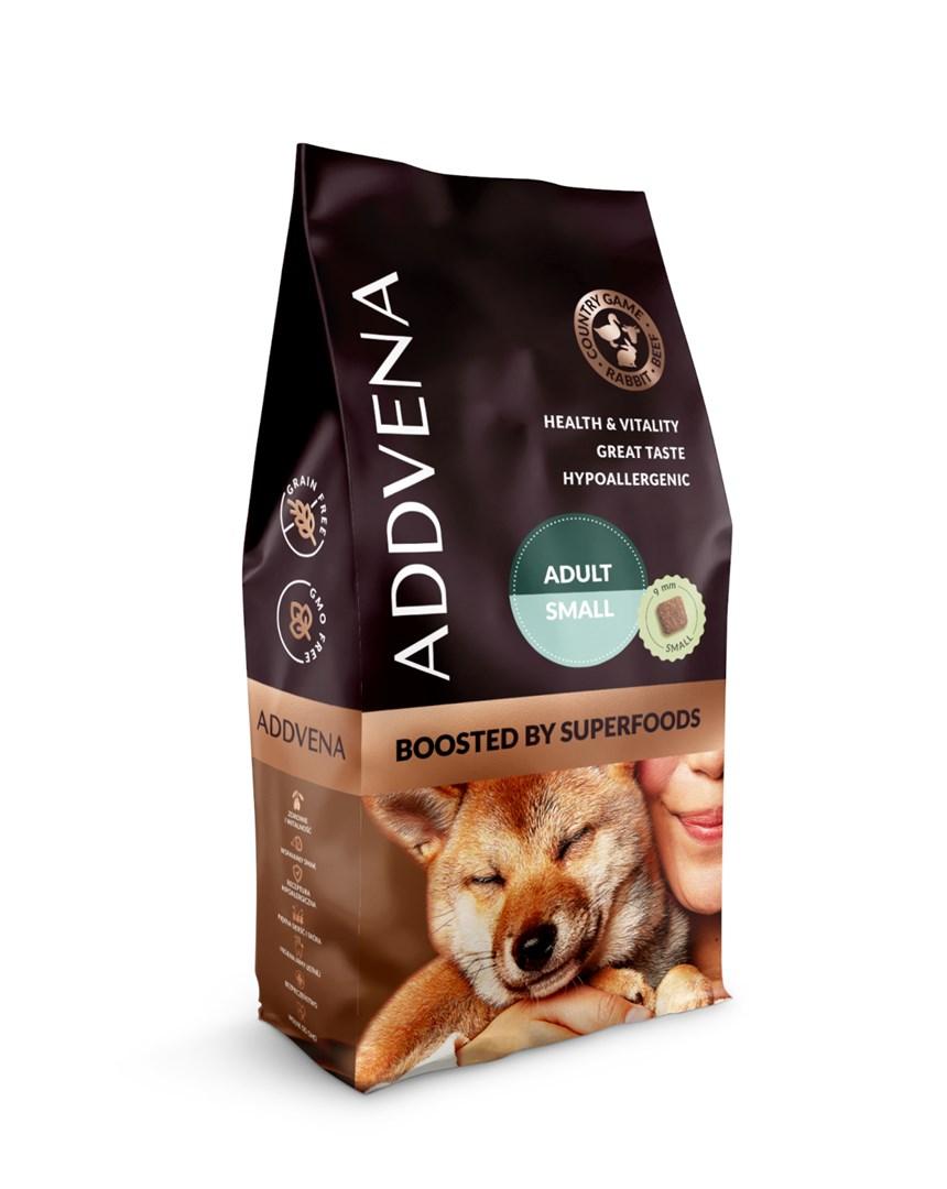 ADDVENA Boosted by Superfoods – voksen hundefoder til små racer, 10 kg billede