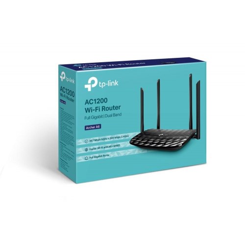 TP-Link AC1200 dual-band gigabit router – sort
