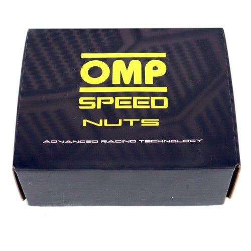 OMP hjulmøtrikker 7075 M12 x 1,25 - 40 mm - 20 stk - Rød