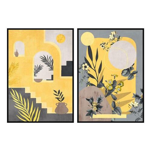 Maleri 83 x 4,5 x 123 cm Skandinavisk (2 enheder)