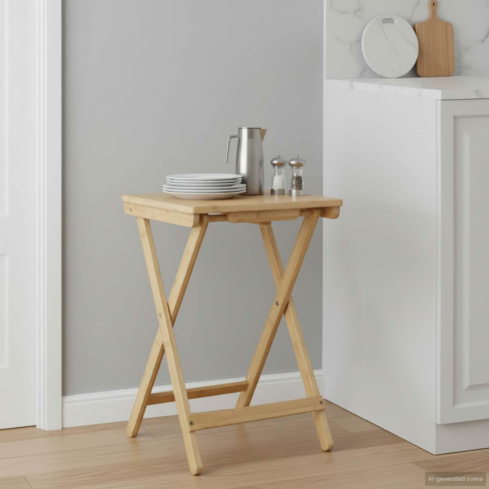 Køkken Tabel Naturfarvet 40 x 30 x 53,5 cm Bambus billede