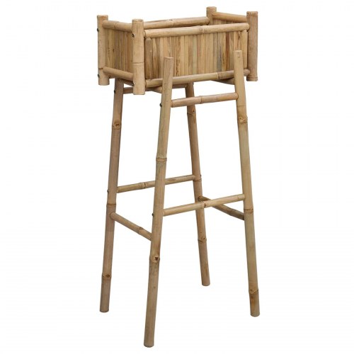 Havekrukke med holder Naturfarvet 50 x 38 x 114 cm Bambus