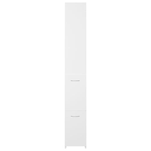 Badeværelsesskab 25x26,5x170 cm konstrueret træ hvid