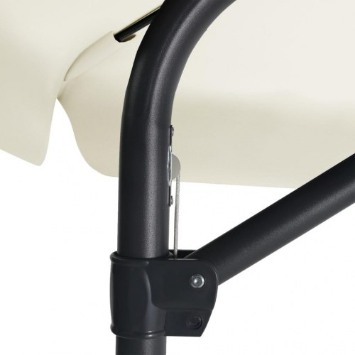 Parasol med stålstang 300 cm - sandhvid