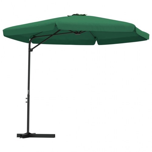 Parasol med stålstang 300 cm - grøn