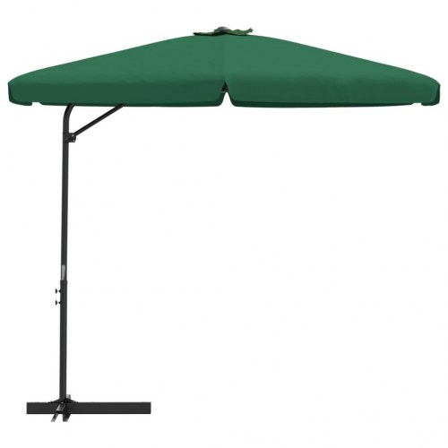 Parasol med stålstang 300 cm - grøn
