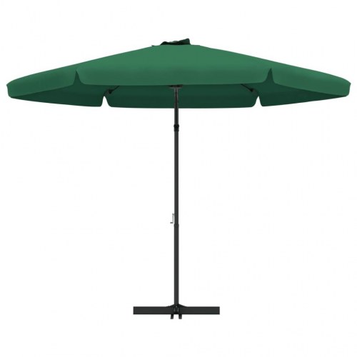 Parasol med stålstang 300 cm - grøn