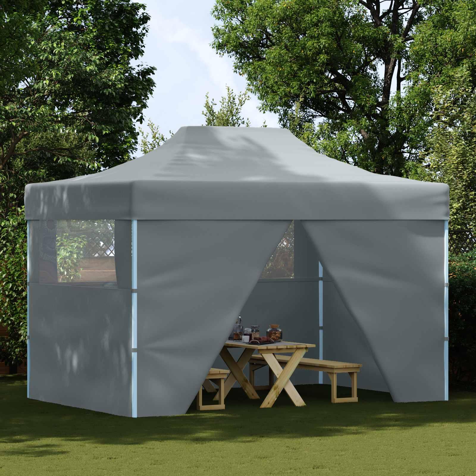 Party Tent Antracit 291 x 431 x 315 cm Oxford stof billede