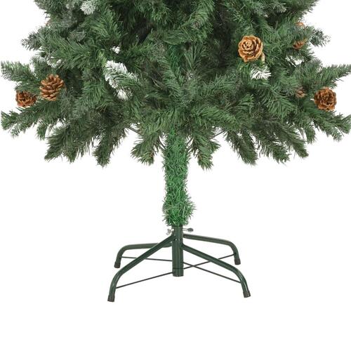 Kunstigt juletræ med lys og kuglesæt 150 cm