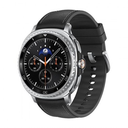 Samsung Galaxy Watch 8 Classic 46 mm – 1,3" Super AMOLED, 4G, sølv/sort