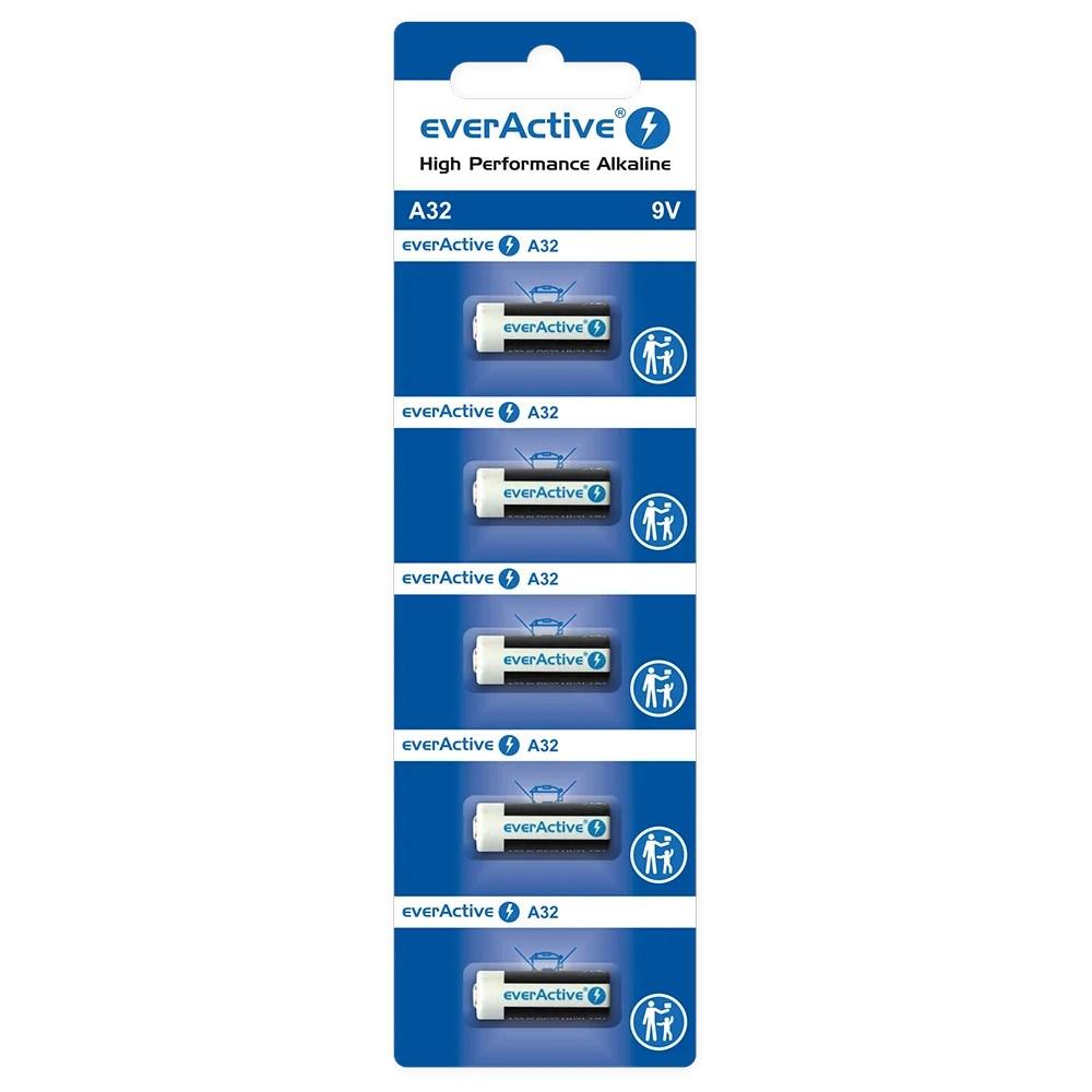 everActive A32 alkalisk batteri 9 V – 5 stk. blister billede