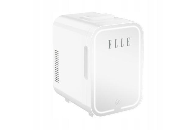 Elle ESDAFX08W - 8 l mini-køleskab med LED makeupspejl, hvid billede