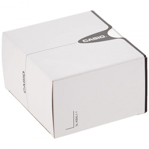 Casio Collection dameur - brun læderrem, gul urkasse, Ø 25 mm (OUTLET A)