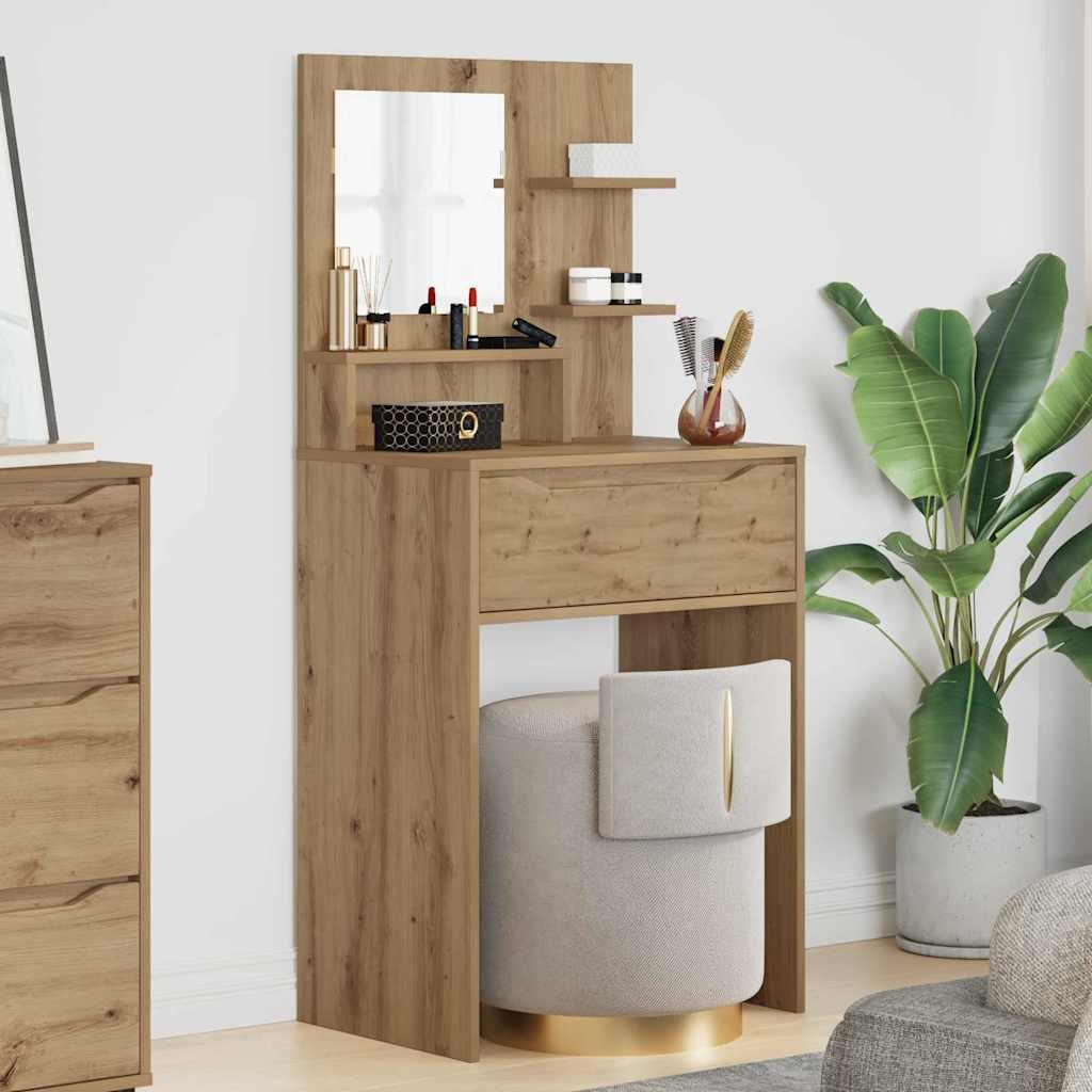 Soveværelsessminkeborde Artisan Egetræ 80 x 39,6 x 135 cm billede