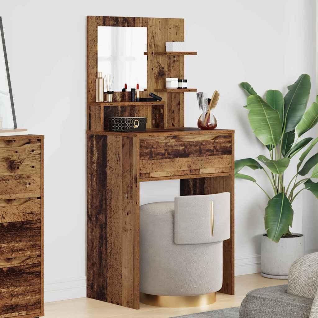 Soveværelsessminkeborde Gammelt træ 80 x 39,6 x 135 cm billede