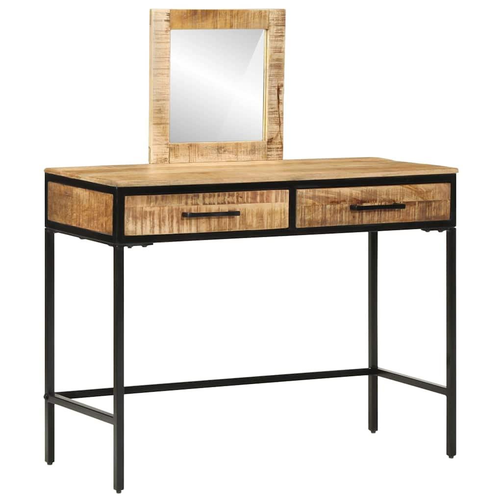 Klædeskab med skuffe Brun 100 x 40 x 120 cm Massivt mangotræ billede