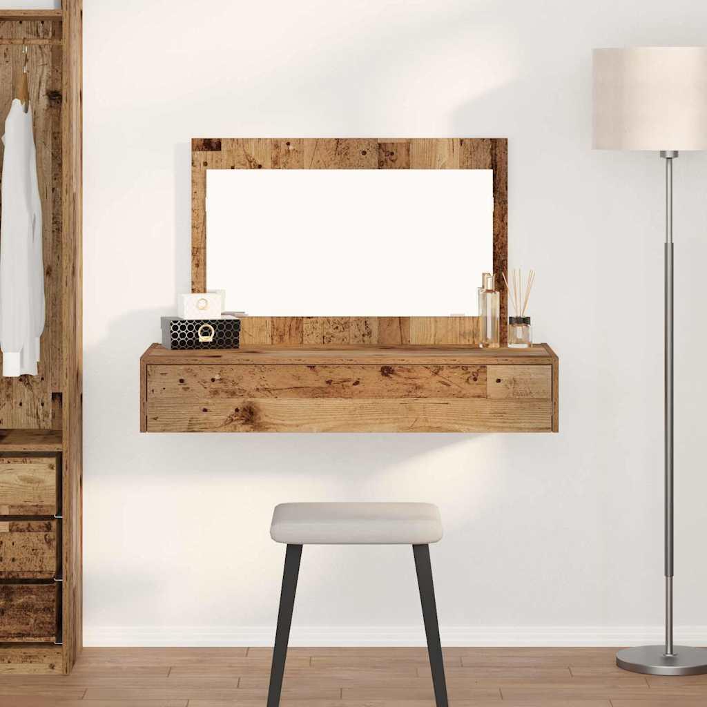 Klædeskab med skuffe Brun 100 x 40 x 70 cm Konstrueret træ billede