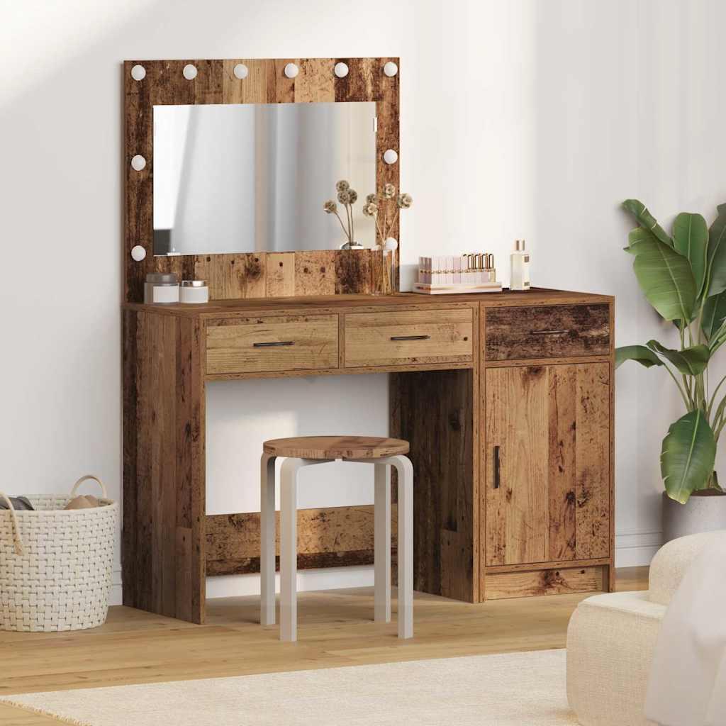 Klædeskab med skuffe 2 stk Brun 40 x 41 x 75 cm Konstrueret træ billede