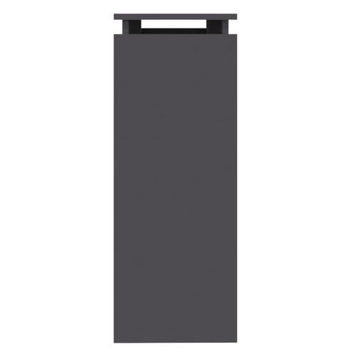 Konsolbord 102x30x80 cm konstrueret træ grå