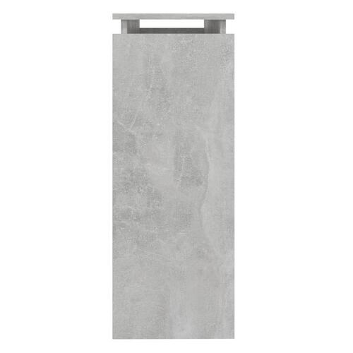 Konsolbord 102x30x80 cm konstrueret træ betongrå