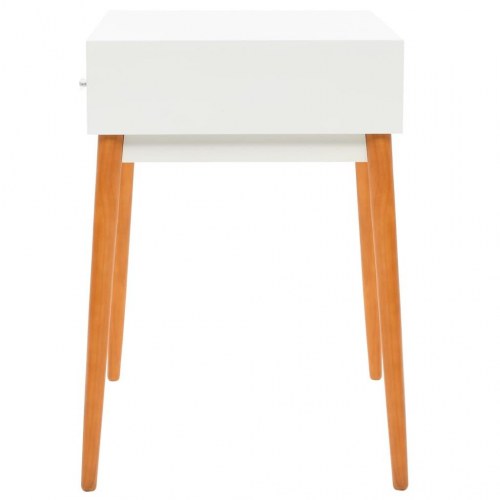 Sminkebord med spejl i MDF - 60 × 50 × 86 cm, hvid/brun