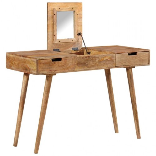 Kosmetikbord i massivt mangotræ 112 x 45 x 76 cm