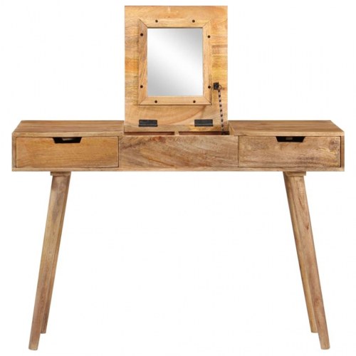 Kosmetikbord i massivt mangotræ 112 x 45 x 76 cm