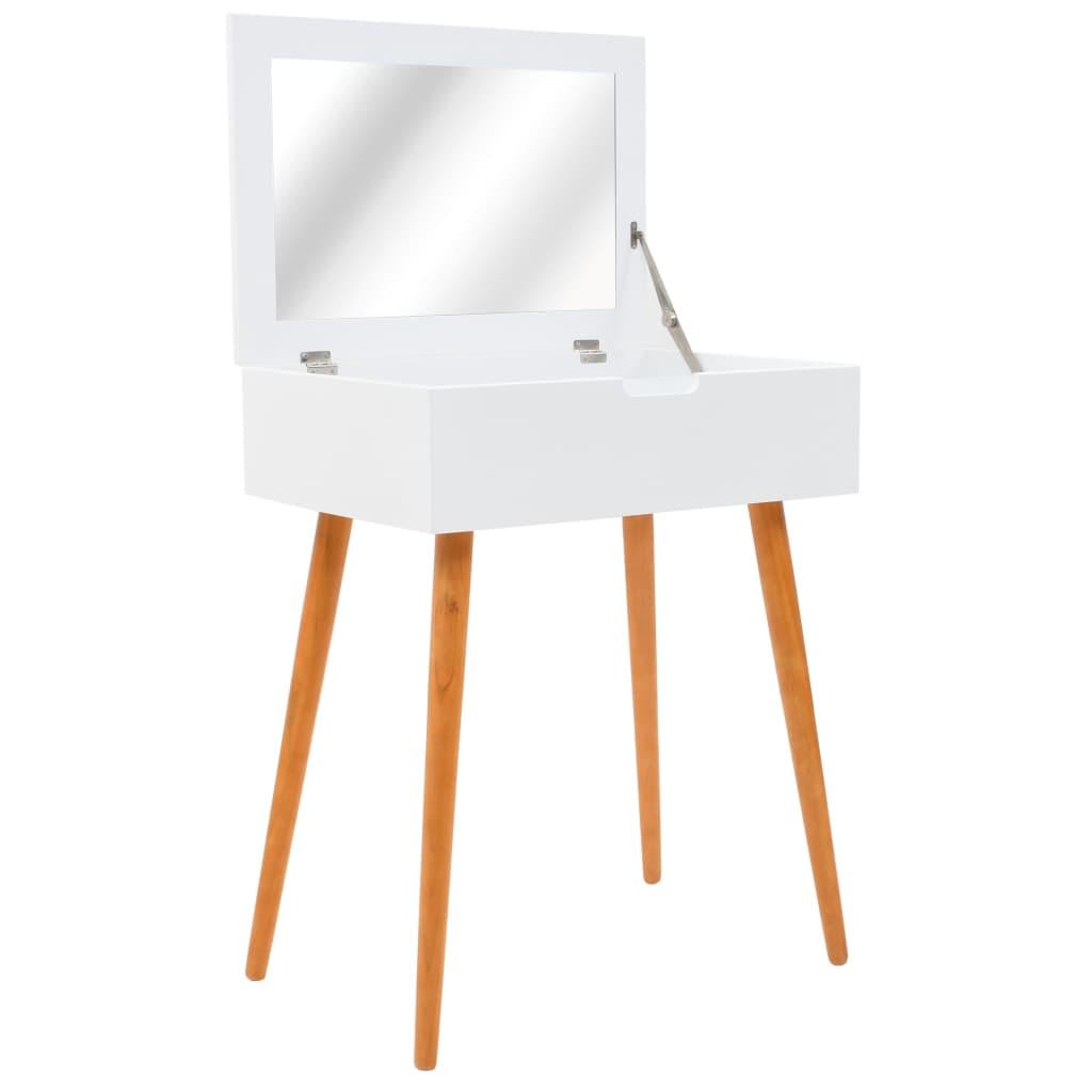 Sminkebord med spejl MDF 60 x 40 x 75 cm billede