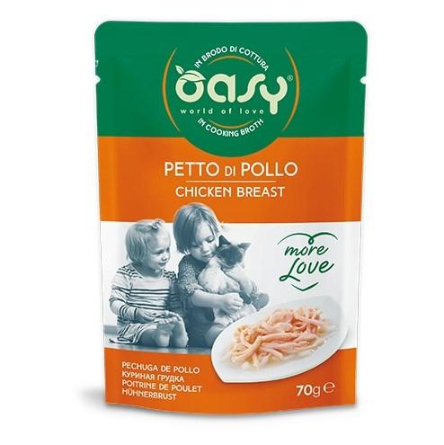 Oasy More Love vådfoder til kat – Kyllingebryst 70 g billede