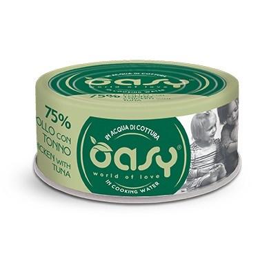 Oasy More Love vådfoder til kat – Kylling med tun, 70 g billede