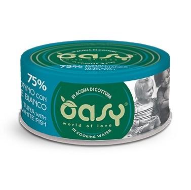 Oasy More Love tun med hvid fisk – vådfoder til kat, 70 g billede