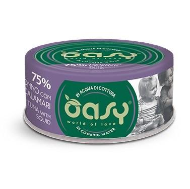 Oasy More Love vådfoder til kat – Tun med blæksprutte, 70 g billede