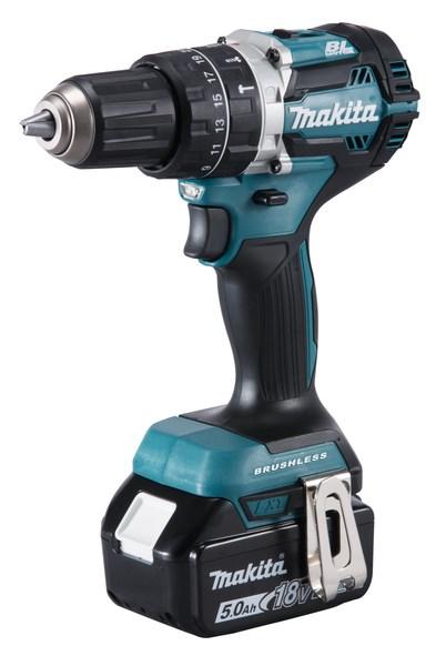 Makita DHP484RTJ bore-/slagskruemaskine 18 V 5,0 Ah - sort/blå
