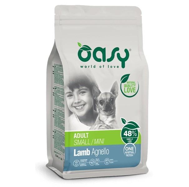 Oasy One Animal Protein Adult Small/Mini Lamb – tørfoder til hund – 2,5 kg billede
