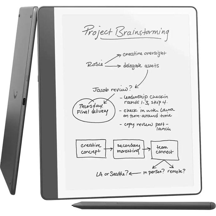 Kindle Scribe 10,2" e-bogslæser 64 GB WiâFi + 20 W oplader - grÃ¥ billede