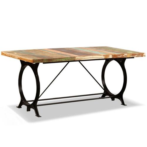 Spisebord 180 cm massivt genbrugstræ